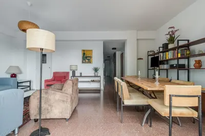 Zona de estar de Home2Book Spacious & Bright Apt in Las Palmas City