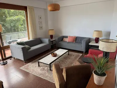 Zona de estar de Home2Book Spacious & Bright Apt in Las Palmas City