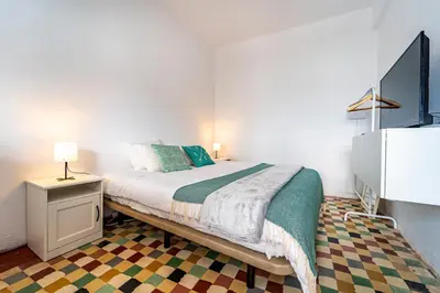 Cama o camas de una habitación en Oasis Noalys