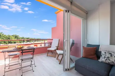 Un balcón o terraza de Home2Book Cozy Apartment Maspalomas Pool & Terrace