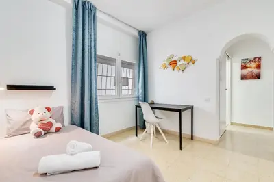 Cama o camas de una habitación en Home2Book Stunning Sea Front Apartment La Garita