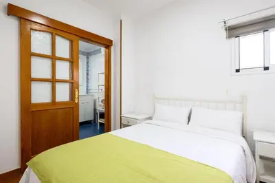 Cama o camas de una habitación en ROSALES BEACH