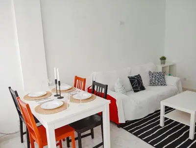 Zona de estar de Maravillosa vivienda junto al mar