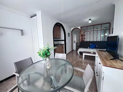 Una cocina o zona de cocina en Apartamento-Estudio en la Playa