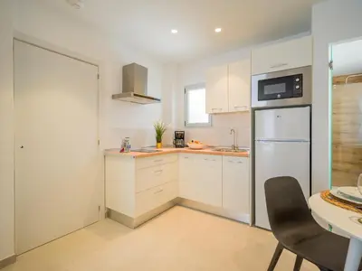Una cocina o zona de cocina en Shabolo Apartments Las Palmas