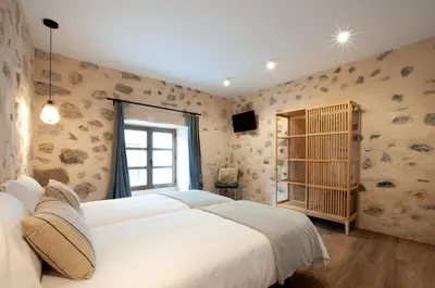 Cama o camas de una habitación en La Casa de San Juan - DORAMAS