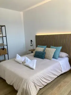 Cama o camas de una habitación en Ático El Mirador