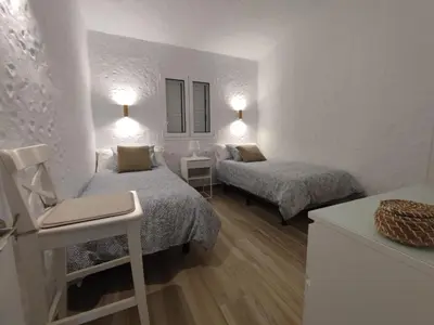 Cama o camas de una habitación en Relax bungalow with parking