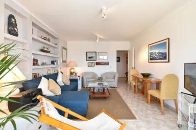 Zona de estar de Las Canteras Seafront Apartment by VillaGranCanaria