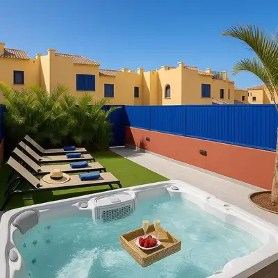 Beach and Golf Holiday Home with private jacuzzi