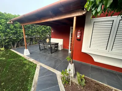 Jardín al aire libre en Bungalow the Paradise