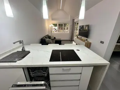 Una cocina o zona de cocina en Bungalow the Paradise