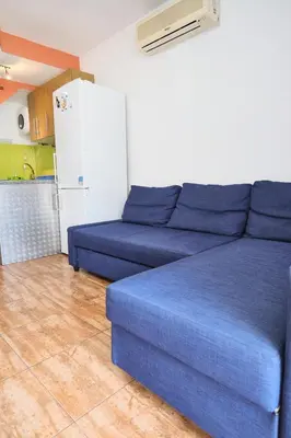 Zona de estar de Delightful Bungalow Playmar: Comfort and Convenience in Maspalomas, Steps Away from Shopping Centers and Beaches