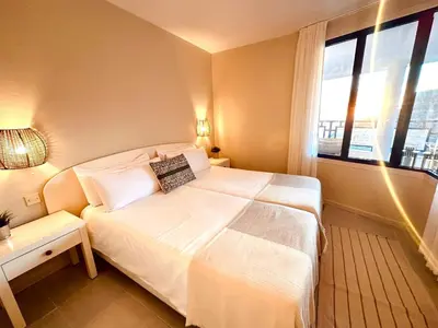 Cama o camas de una habitación en Sea view - Big Terrace - Sunset