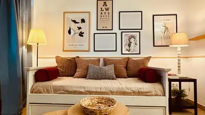 Cama o camas de una habitación en Click&Guest - Modern and Luxury Flat B in Telde