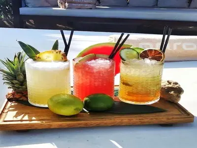 Bebidas en Comfortable duplex apartment near the beach