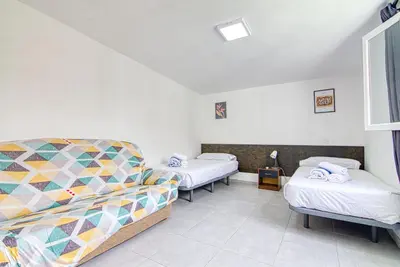 Cama o camas de una habitación en Bungalow Los Porches D52