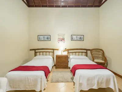 Cama o camas de una habitación en Villa with Pool and sea views in Banana Plantation by CanaryScape