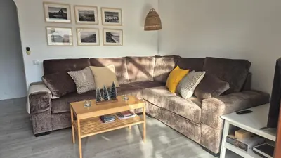 Zona de estar de Calm & Gardens in Bungalow Parque Golf, Maspalomas