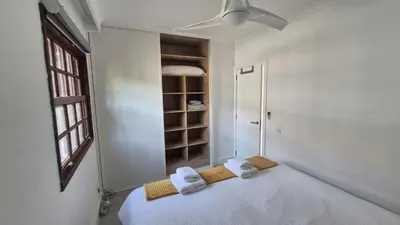 Cama o camas de una habitación en Calm & Gardens in Bungalow Parque Golf, Maspalomas