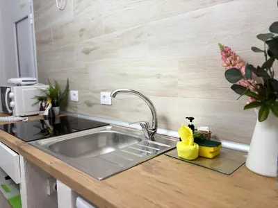 Una cocina o zona de cocina en Morote Beach Flat