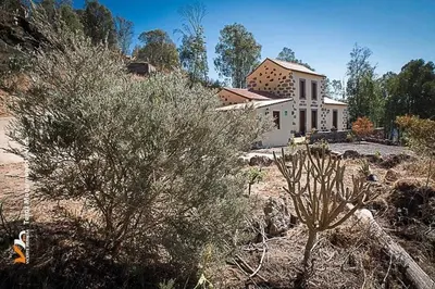 Jardín al aire libre en Casa Rural Las Caldereras