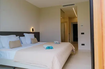 Cama o camas de una habitación en Villa Calima by Homestaygrancanaria