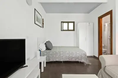 Cama o camas de una habitación en Country Studio near Fataga