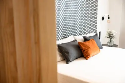 Cama o camas de una habitación en Matilde Luxury by Grupo Matilde