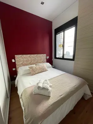 Cama o camas de una habitación en Apartamentos Los Dragos - Planta 1