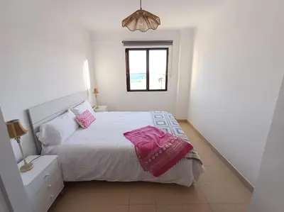 Cama o camas de una habitación en Maretejas-2 bedroom Playa de Arinaga
