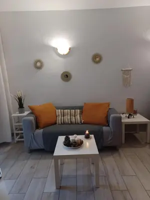 Zona de estar de Apartamento con vistas a la playa, Puerto Rico