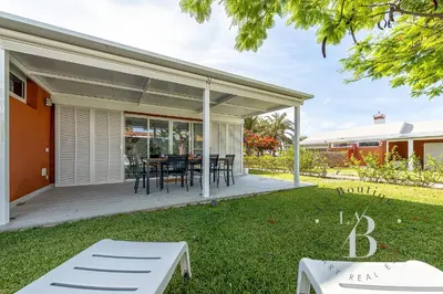 Jardín al aire libre en Villa con terraza y jardín privado en Gran Canaria