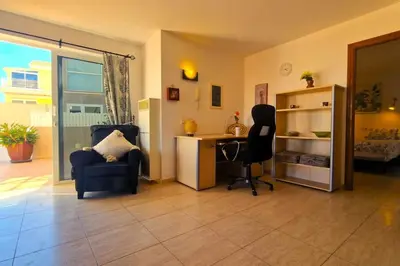 Zona de estar de Comfortable 2 bed in Arguineguín