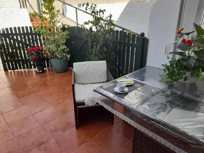 Un balcón o terraza de Duna Flor Verde - Bungalow Cika 207