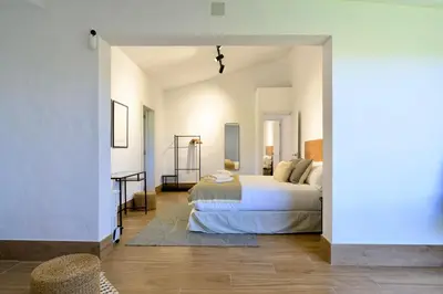 Cama o camas de una habitación en Casa El Castaño