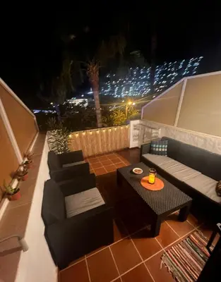 Zona de estar de Bluejay Apartamento Playa del Cura