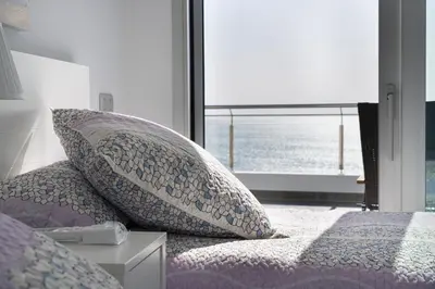 Cama o camas de una habitación en Villa Deluxe Porto Mare-Fragata 17-PasitoBlanco-Terrace Panoramic seaview