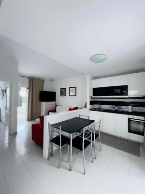 Una cocina o zona de cocina en Bungalow Vista Dunas 32