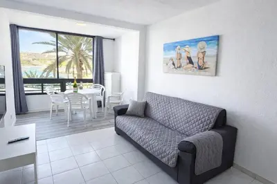 Zona de estar de Beachfront Patalavaca