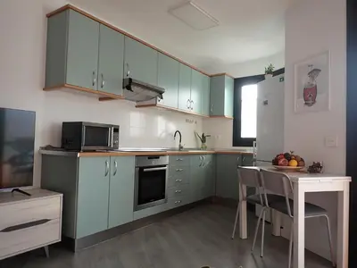 Una cocina o zona de cocina en Luceros de Agaete - AirCon & Balcony