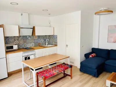 Una cocina o zona de cocina en Playa de las Canteras-Albareda 2