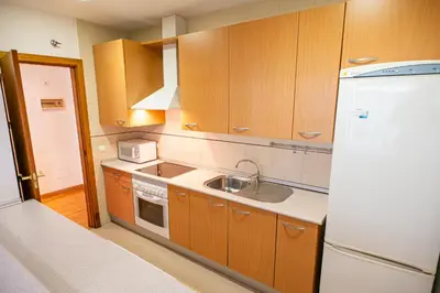 Una cocina o zona de cocina en Moderno Apartamento a 5 Min de la Playa Canteras