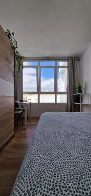 Cama o camas de una habitación en Estudio Canteras Beach