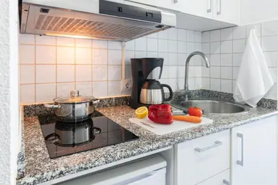 Una cocina o zona de cocina en Beachfront Apartment Playa del Cura 3 by VillaGranCanaria