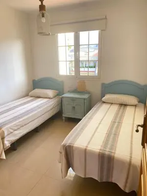 Cama o camas de una habitación en Mirador Faro