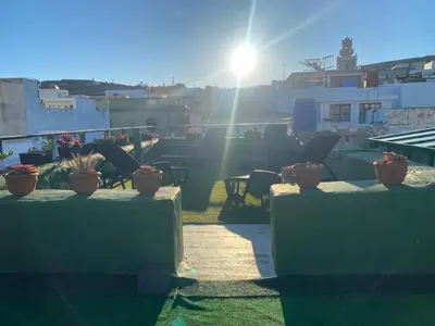 Zona de estar de Aloe Apartament 2 plus 1 gratis w Casa Verde de Guía
