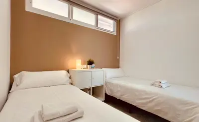 Cama o camas de una habitación en Click&Guest - Beach Star Apartment in Maspalomas
