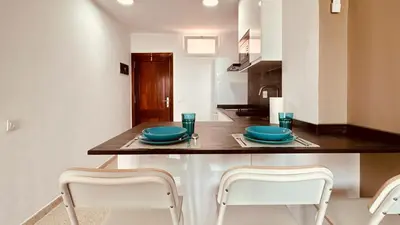Una cocina o zona de cocina en Click&Guest - Beach Star Apartment in Maspalomas