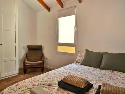Cama o camas de una habitación en Dúplex Hoya del Viejo